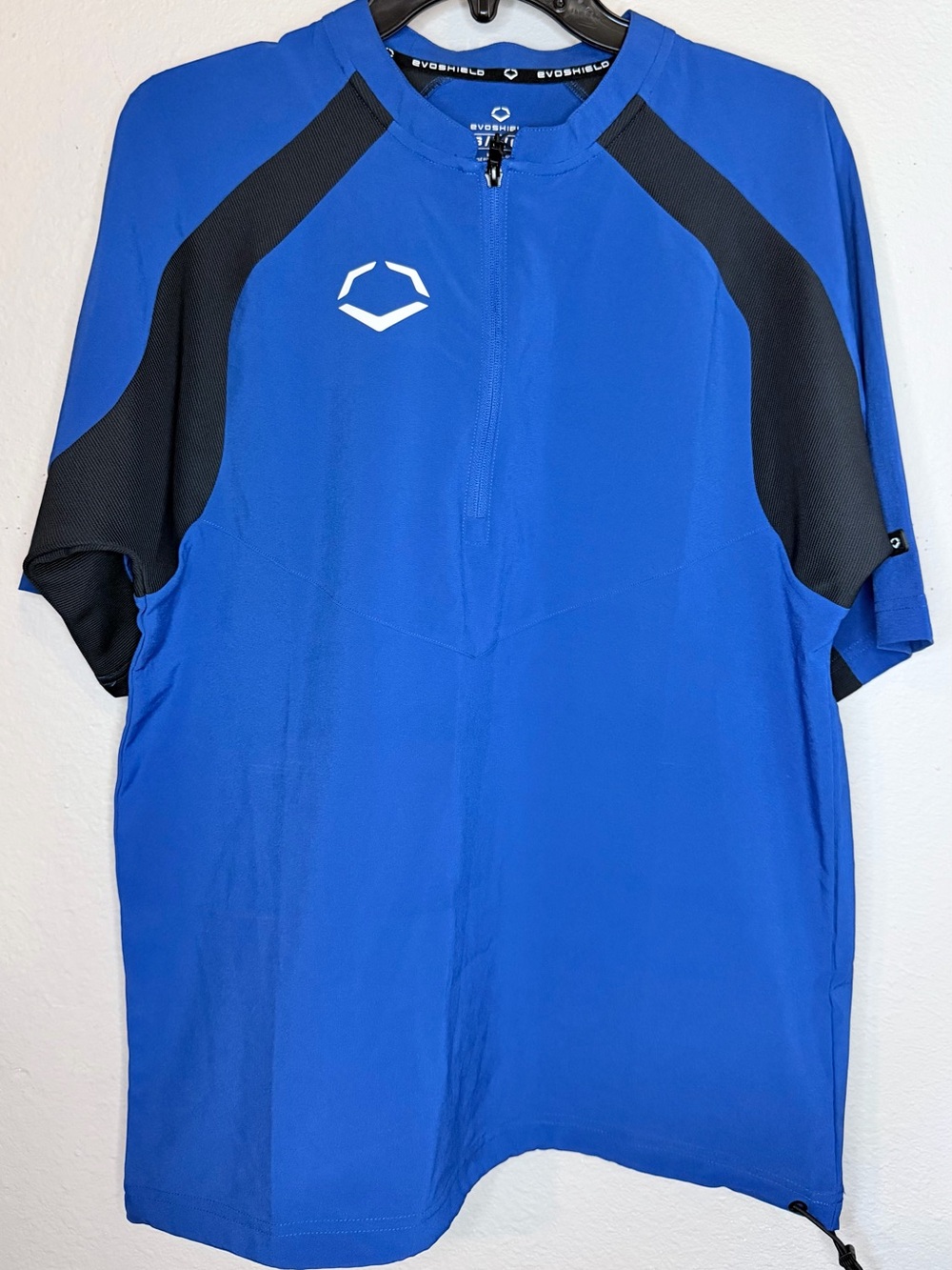 EvoShield Pro Team BP batting practice shirt blue men small shirt sleeve